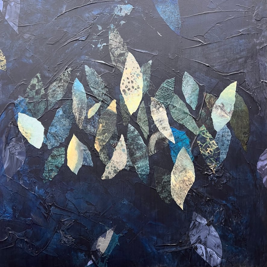 Mood Indigo by Jennifer Dowdell  Image: Abstract Mixed Media