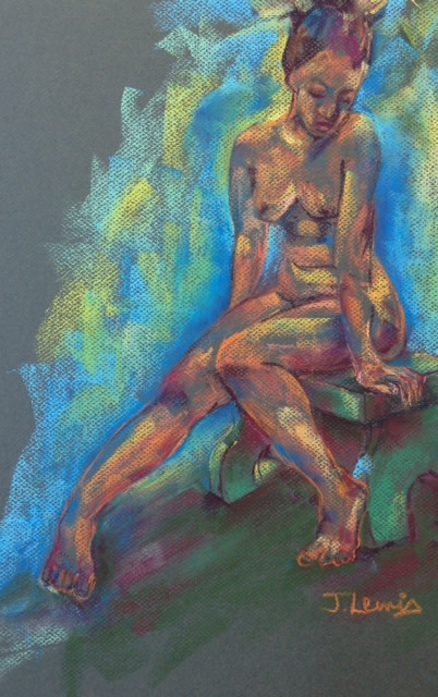 Pastel Model by Jean Lewis 
