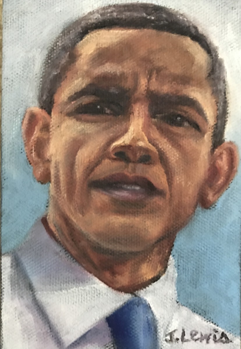 Happy Birthday President Obama! by Jean Lewis 