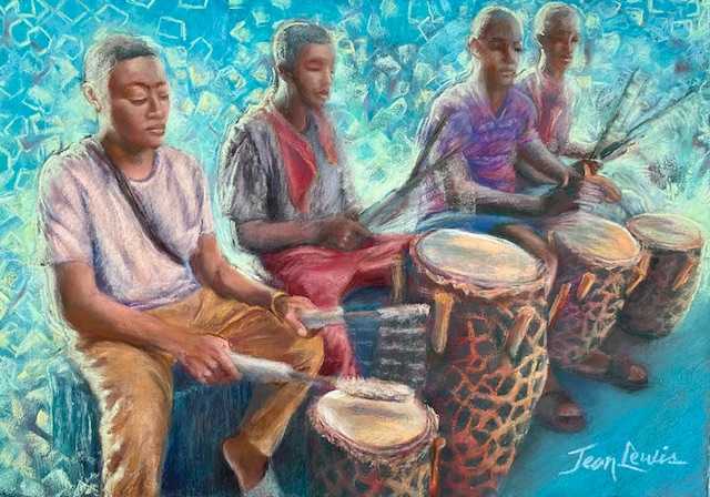 The Kumasi Drummers by Jean Lewis 
