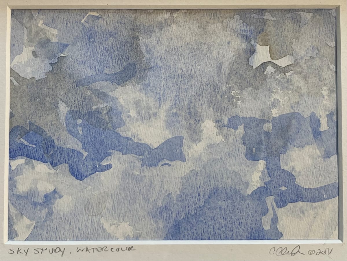 Sky Study , Watercolor by C. Clinton 