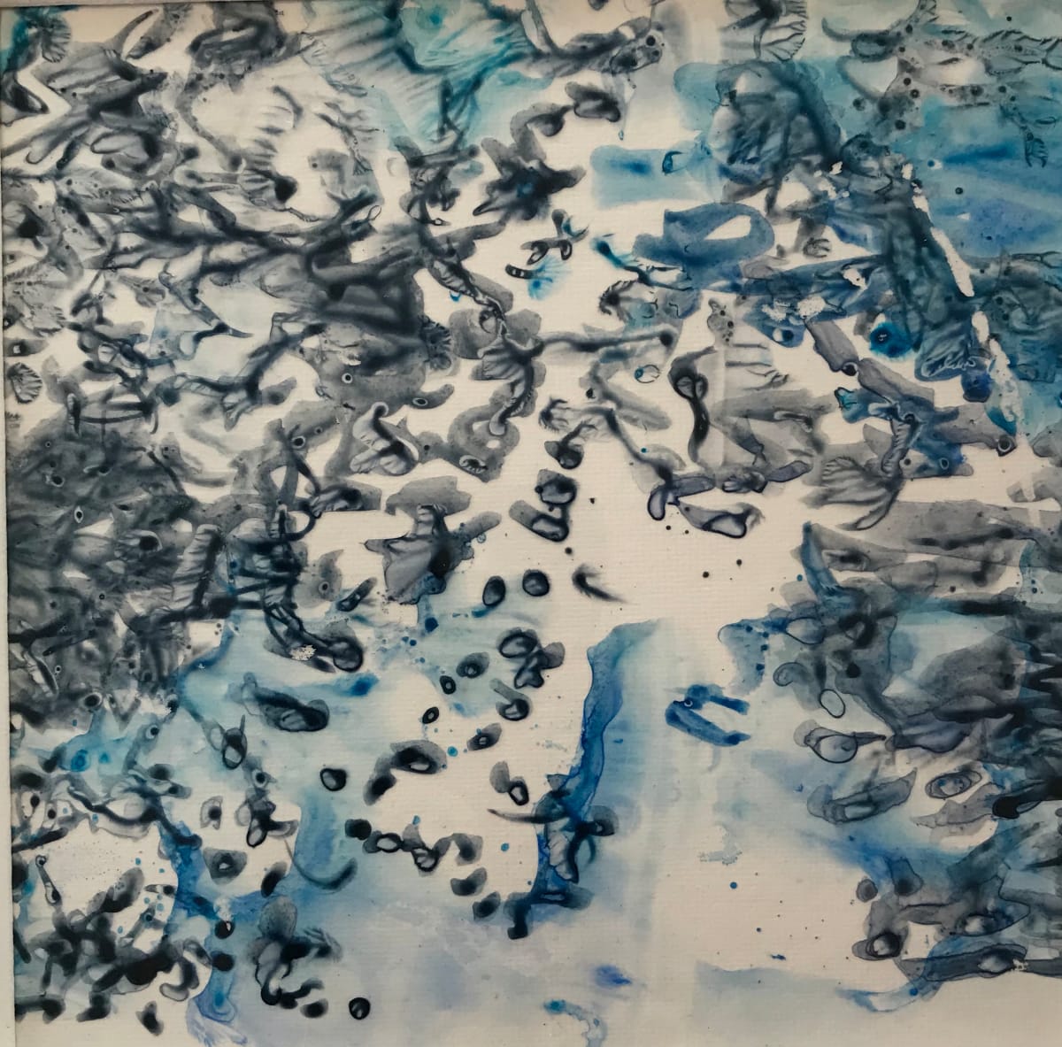 Shapes in Blue Study 2 by C. Clinton 