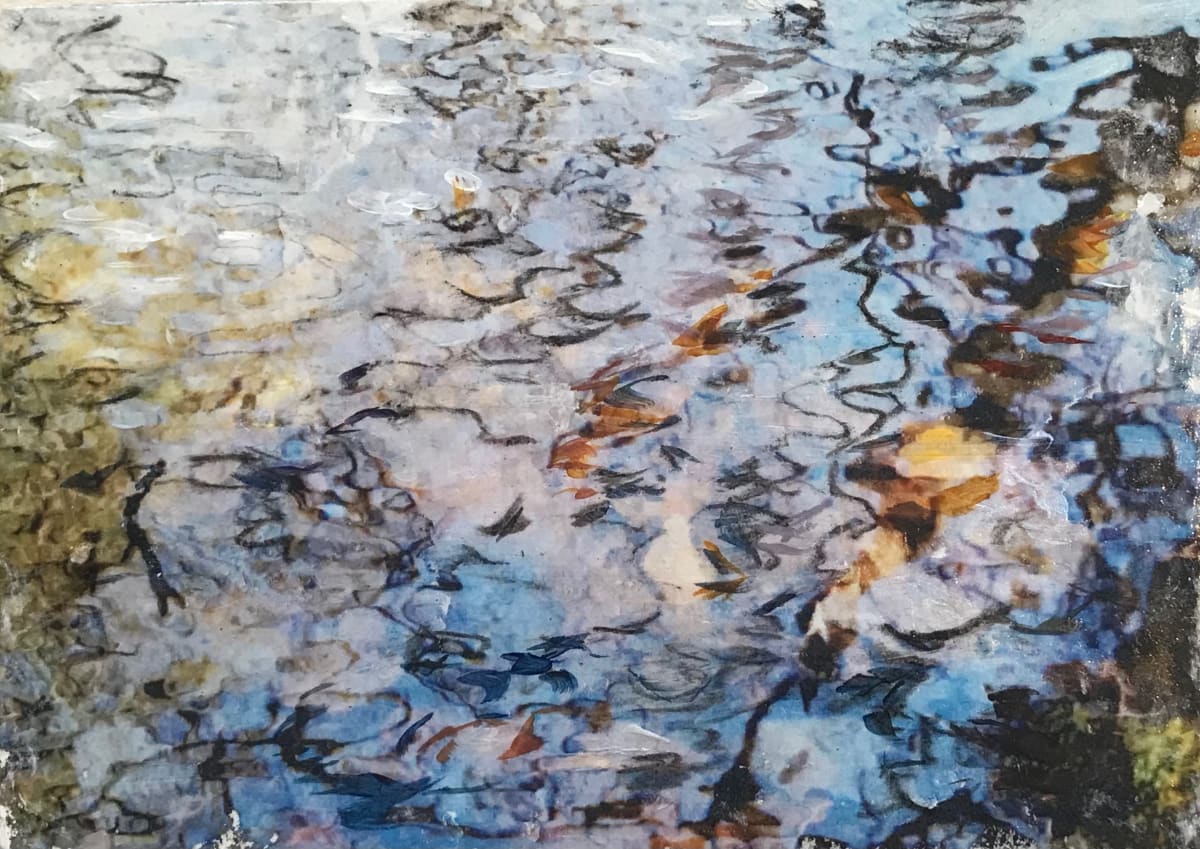 Rainbow in Muddy Brook Study, 5x7 