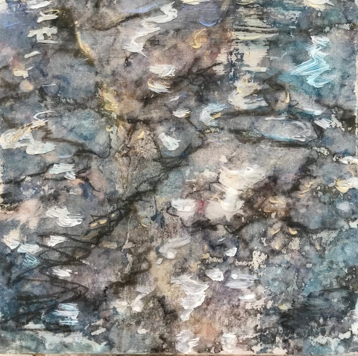 Woodland Water Study 3. 4x4 by C. Clinton 