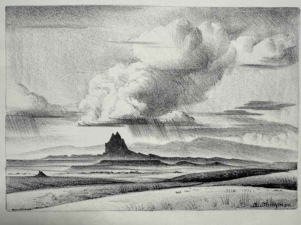Ship Rock (New Mexico) by Eugene Kingman 