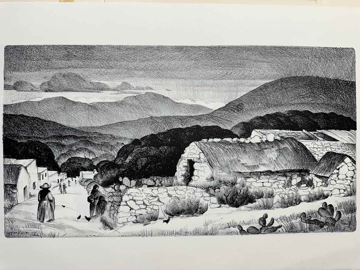 Mexican Village (Tula) by Eugene Kingman 