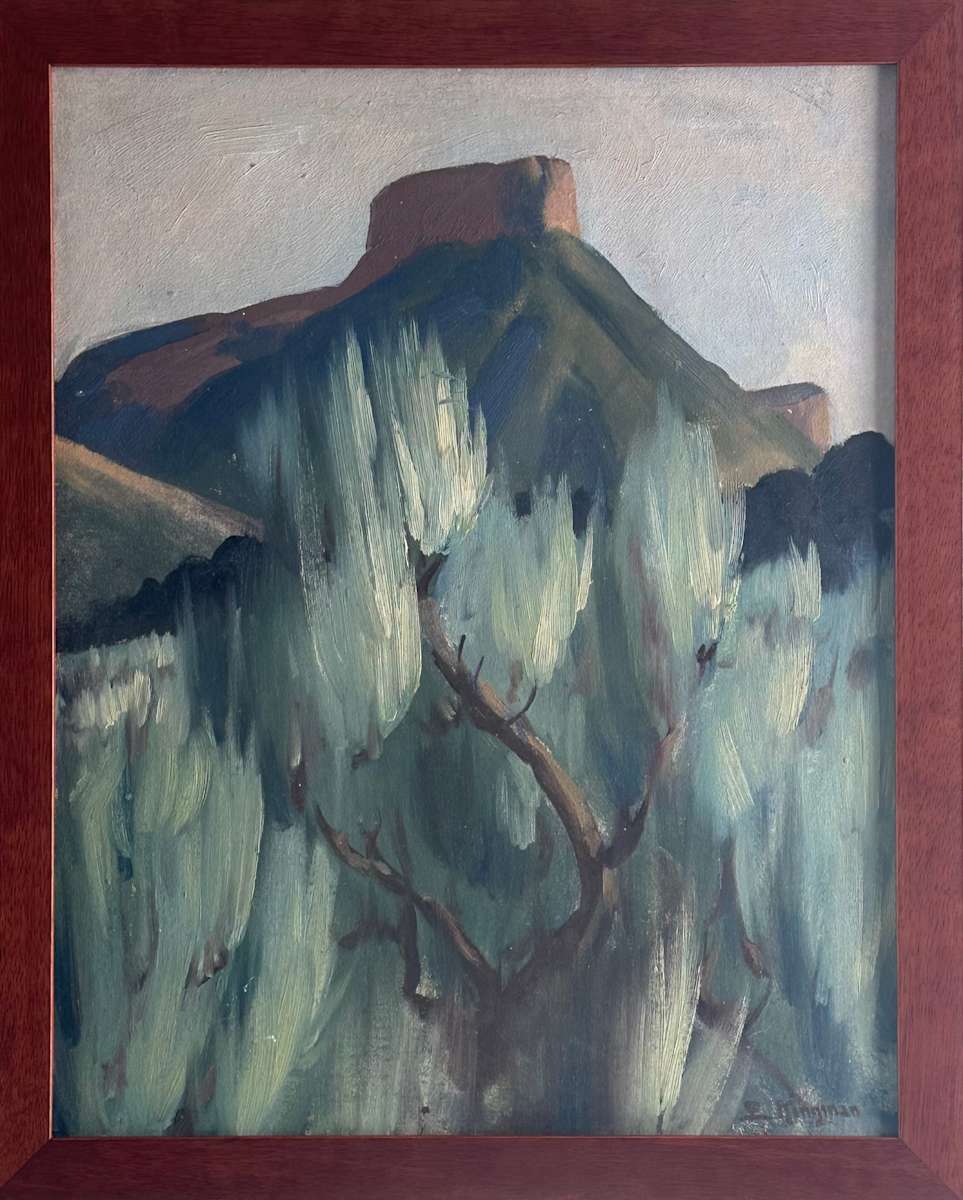 Butte Amidst Sagebrush by Eugene Kingman 
