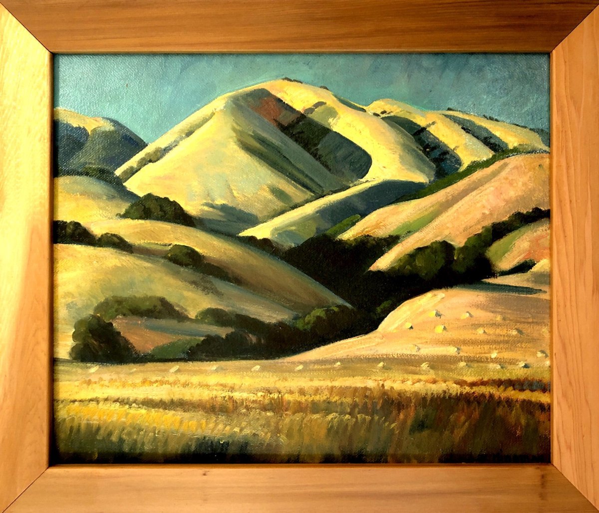 California Hills  1938 (Sketch) by EUGENE KINGMAN 
