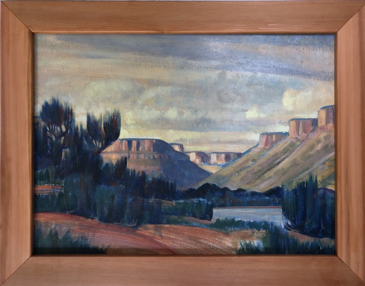 Upper Mancos Canyon  1937 by EUGENE KINGMAN 
