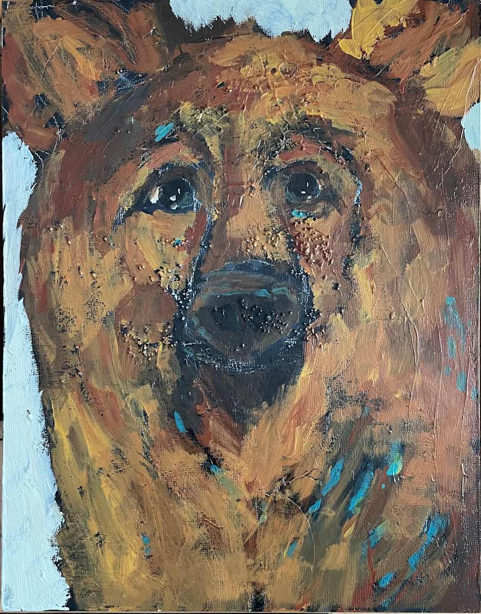 Who Dat?! by Carmen Duran  Image: 11 x 14 wood cradled  board