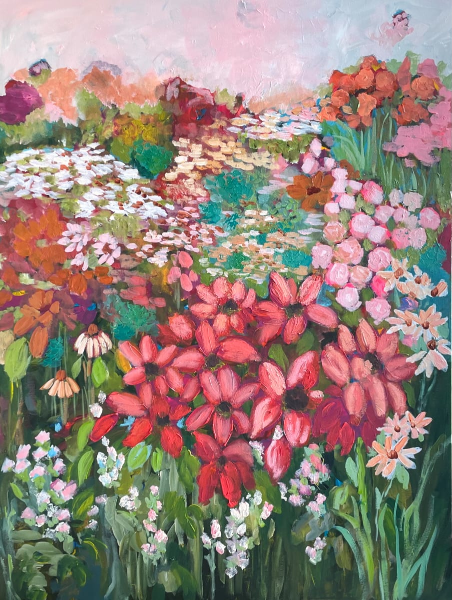 Holiday by Carmen Duran  Image: Holiday - a 30 x 40“ Gallery wrapped painted with acrylic and other mixed media
