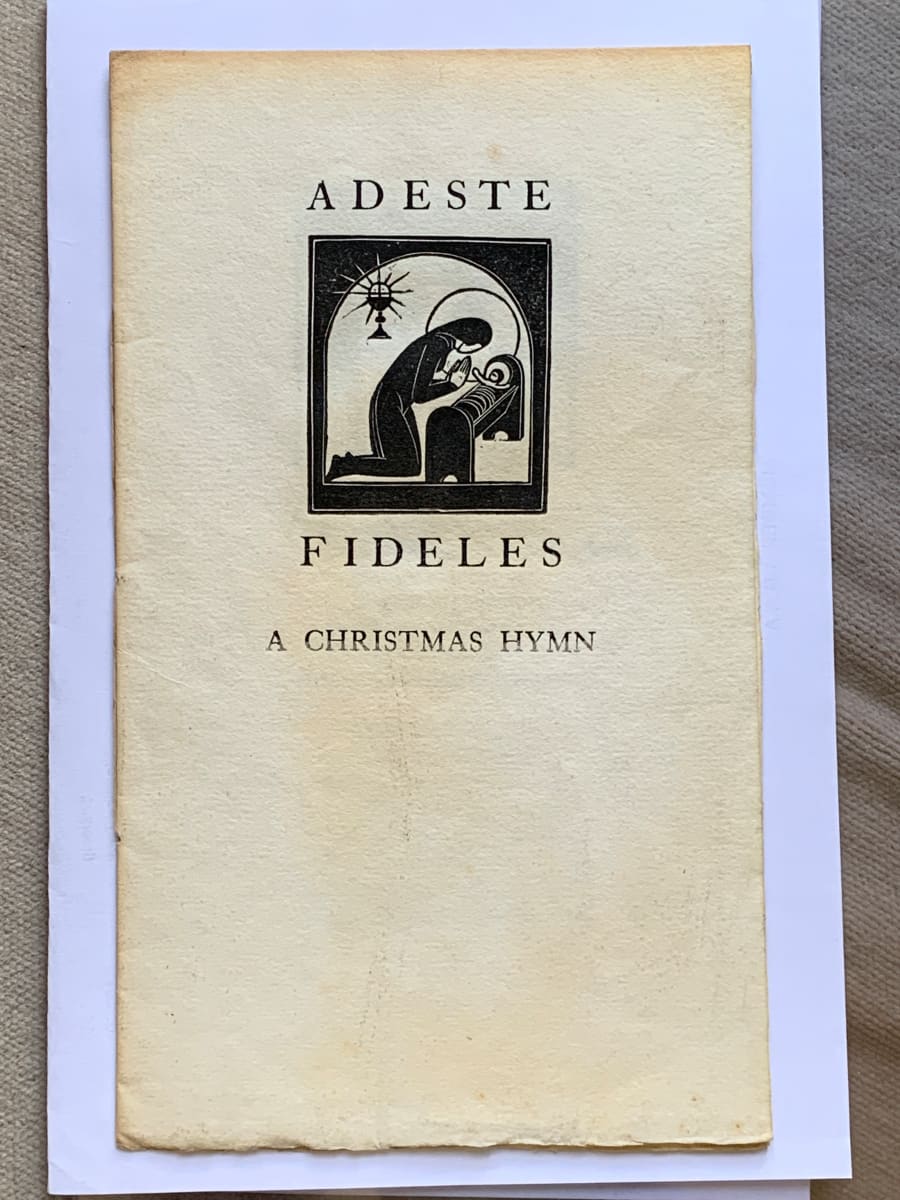 Adeste Fideles by Eric Gill 