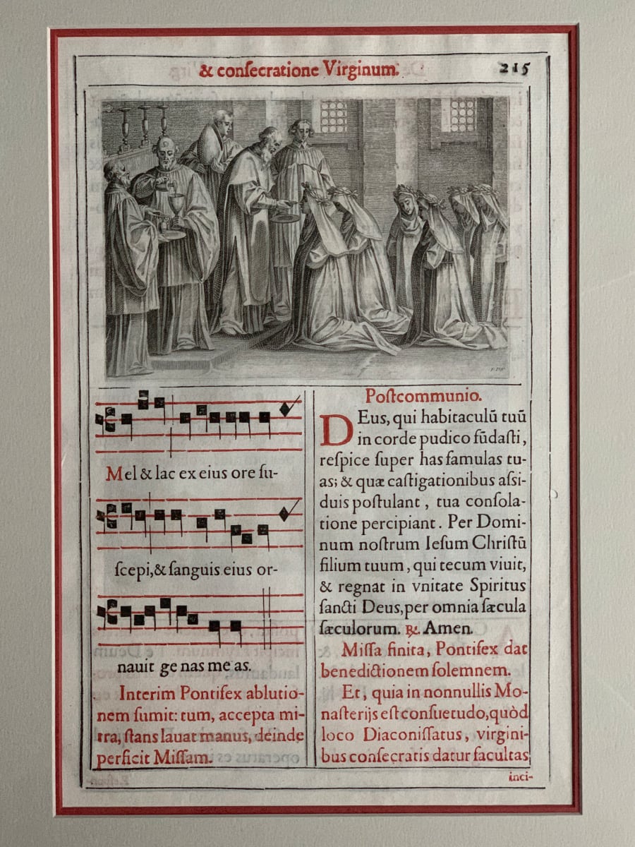 Et Consecratione Virginum, Image 1.