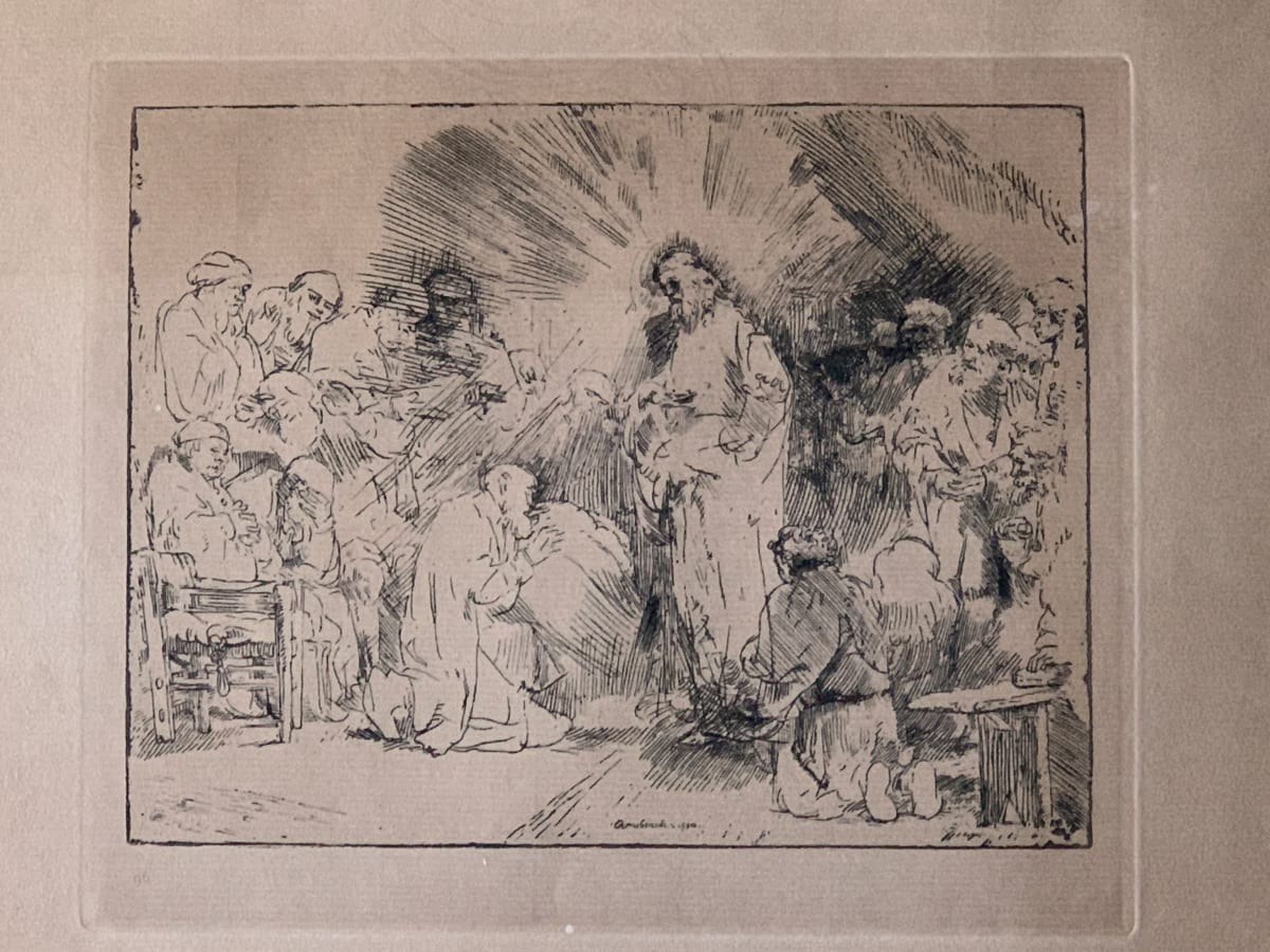 Christ Appearing to the Disciples by Rembrandt  Harmenszoon van Rijn 