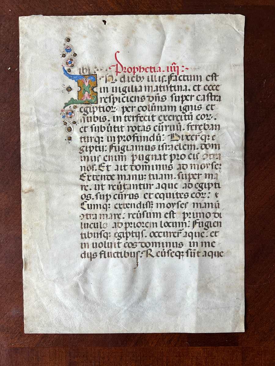 Easter Vigil Folio from Lectionary - "Prophetia", Image 1.