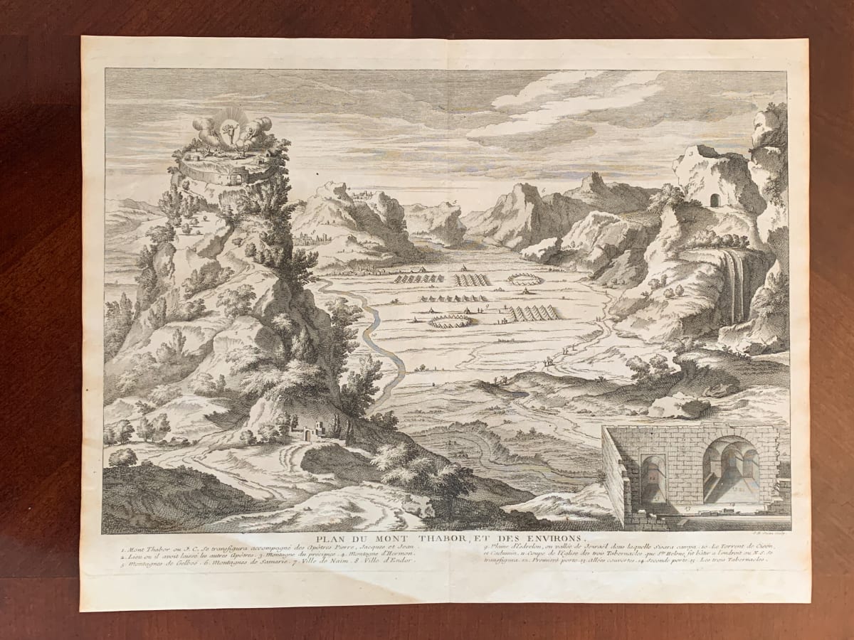 Plan du Mont Thabor, et des Environs by Jean Baptiste Scotin 