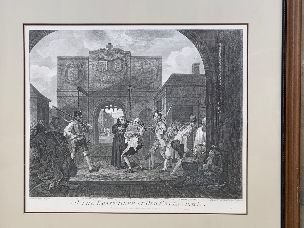 O The Roast Beef of Old England by William Hogarth 