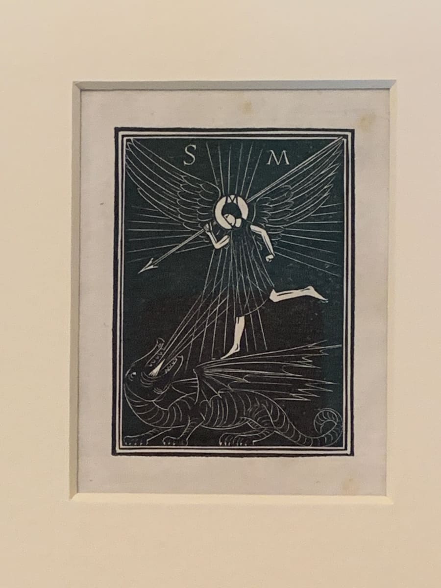St. Michael and the Dragon by Eric Gill, Image 2.