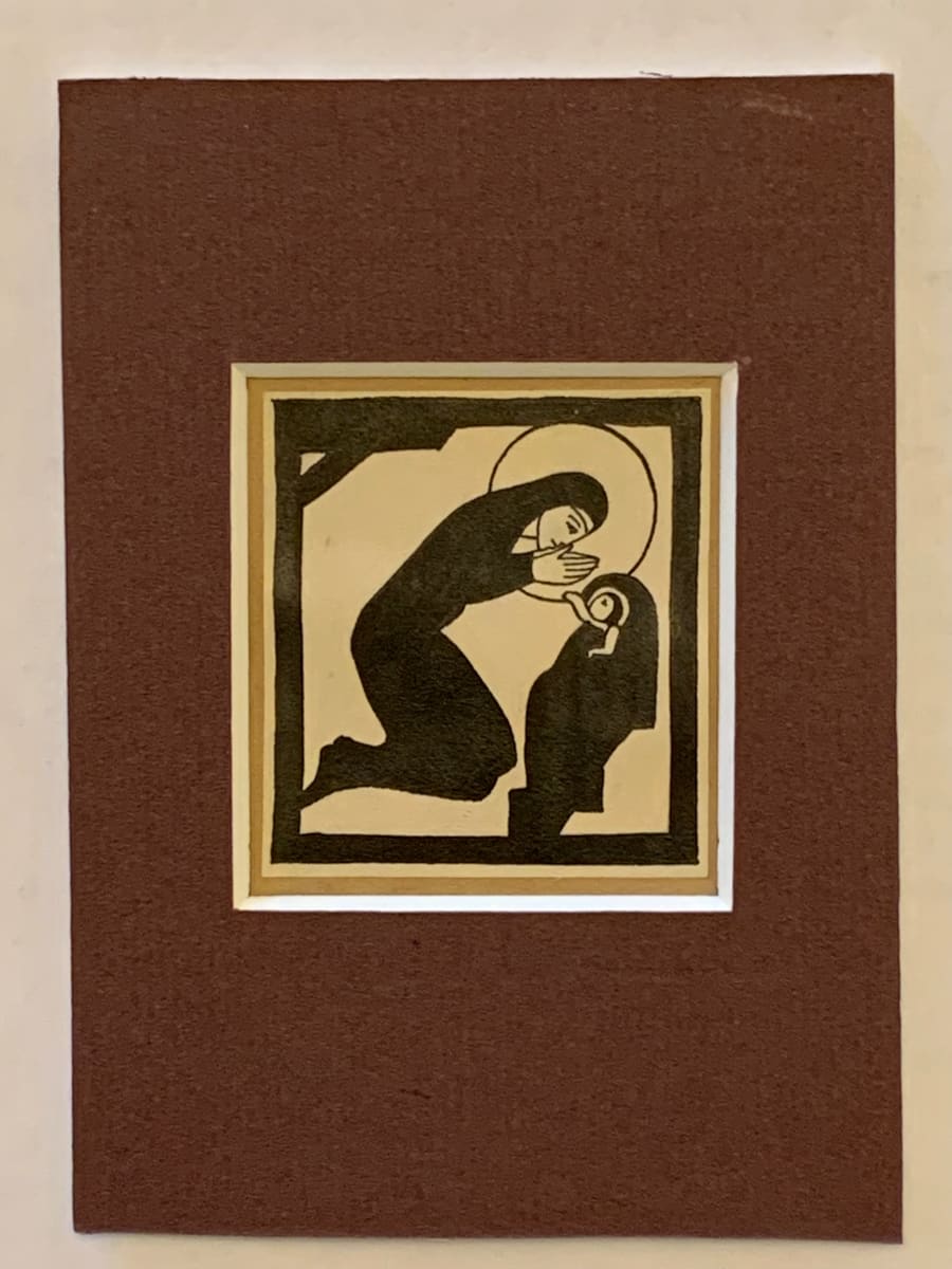 Madonna and Child, with Gallows by Eric Gill 