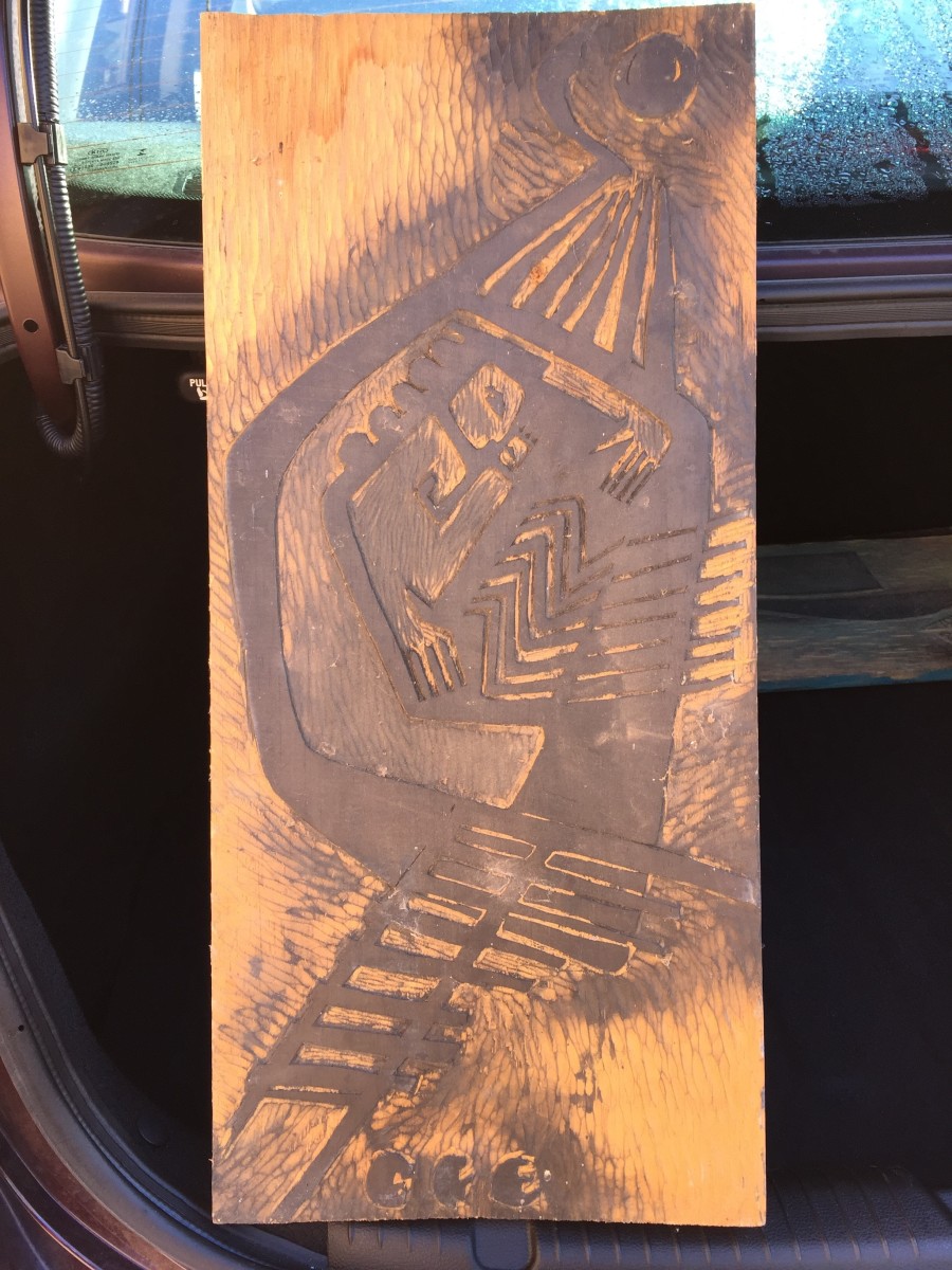 Woodblock No. 6 by Giotto Moots 