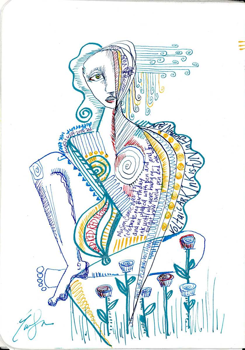 Lost Journal: Different Ink Energy by Evelyn Dufner 