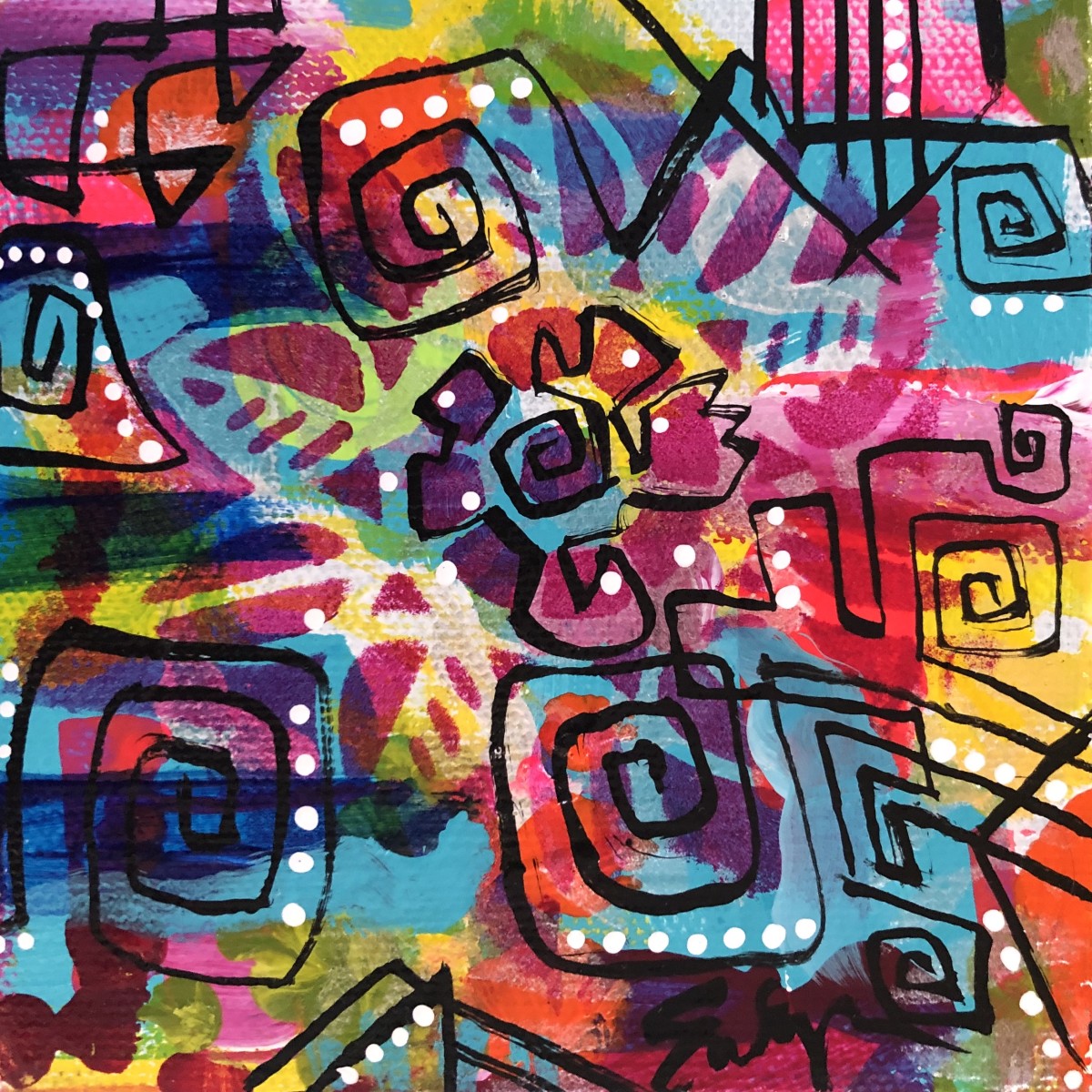 Wire Flower (2) by Evelyn Dufner 