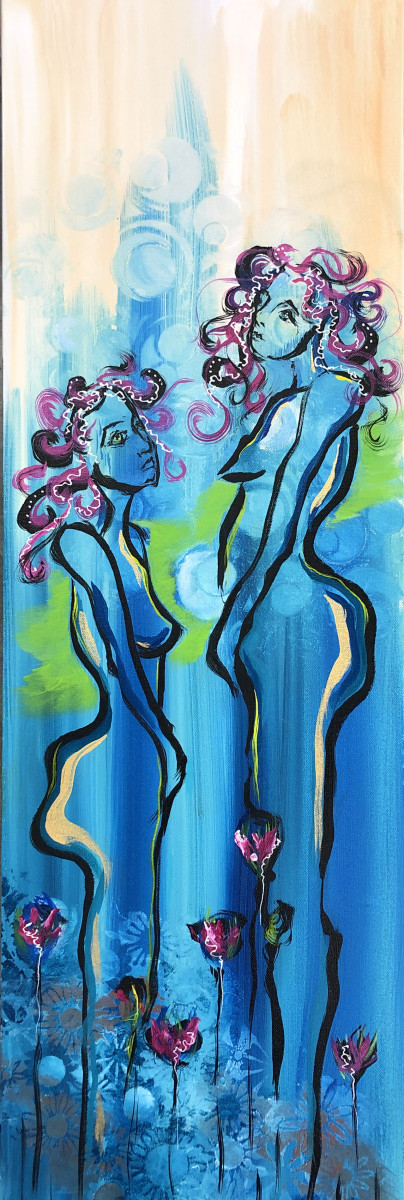 Sisters (in blue) by Evelyn Dufner 