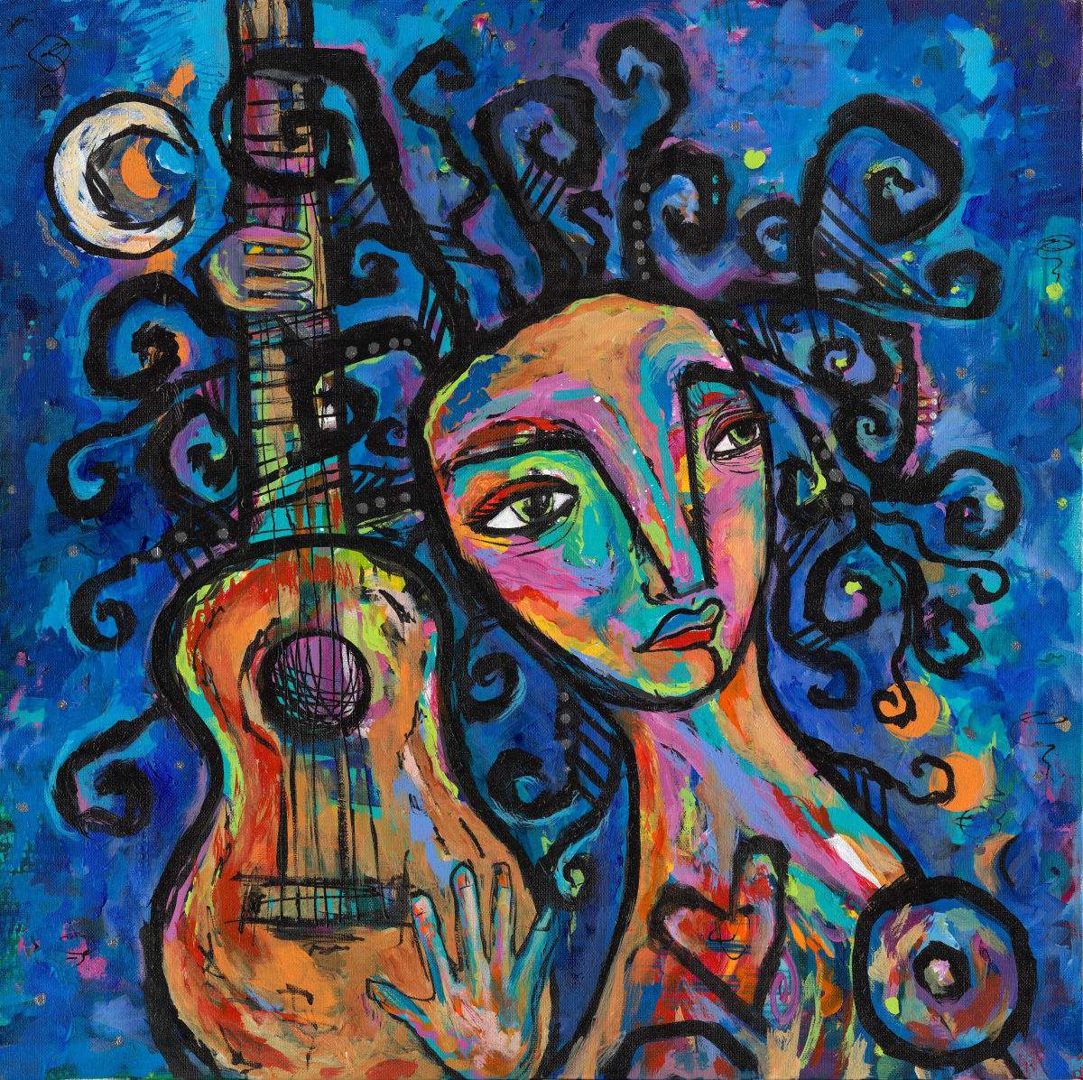 Guitar by Evelyn Dufner 