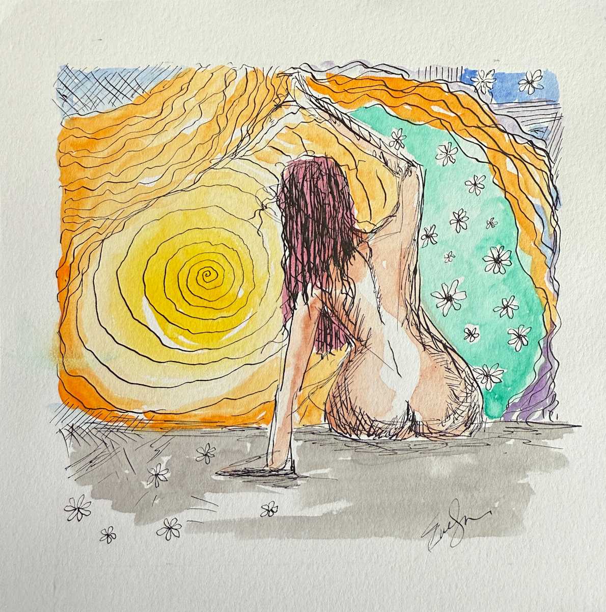 Nude in Sunshine by Evelyn Dufner 