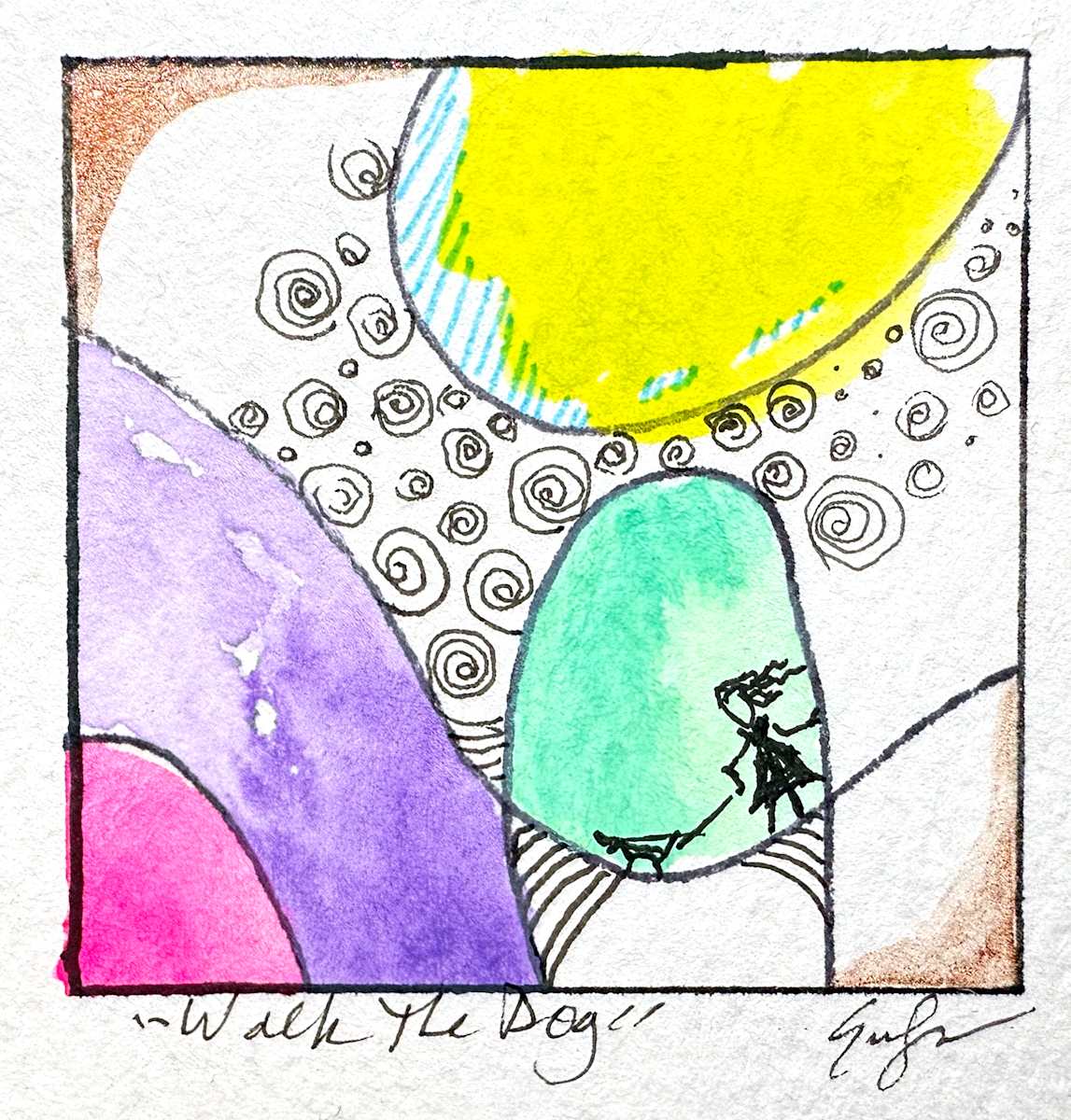 Walk The Dog by Evelyn Dufner 