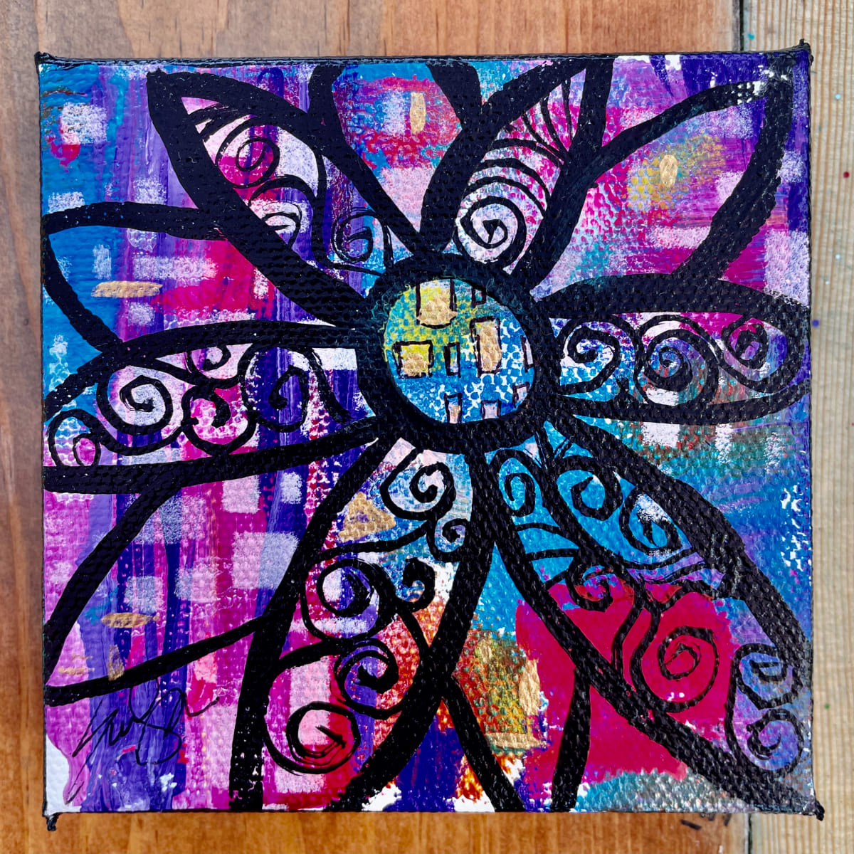 Wire Flower (3) by Evelyn Dufner 