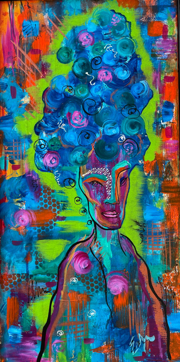Portrait in Hair by Evelyn Dufner 
