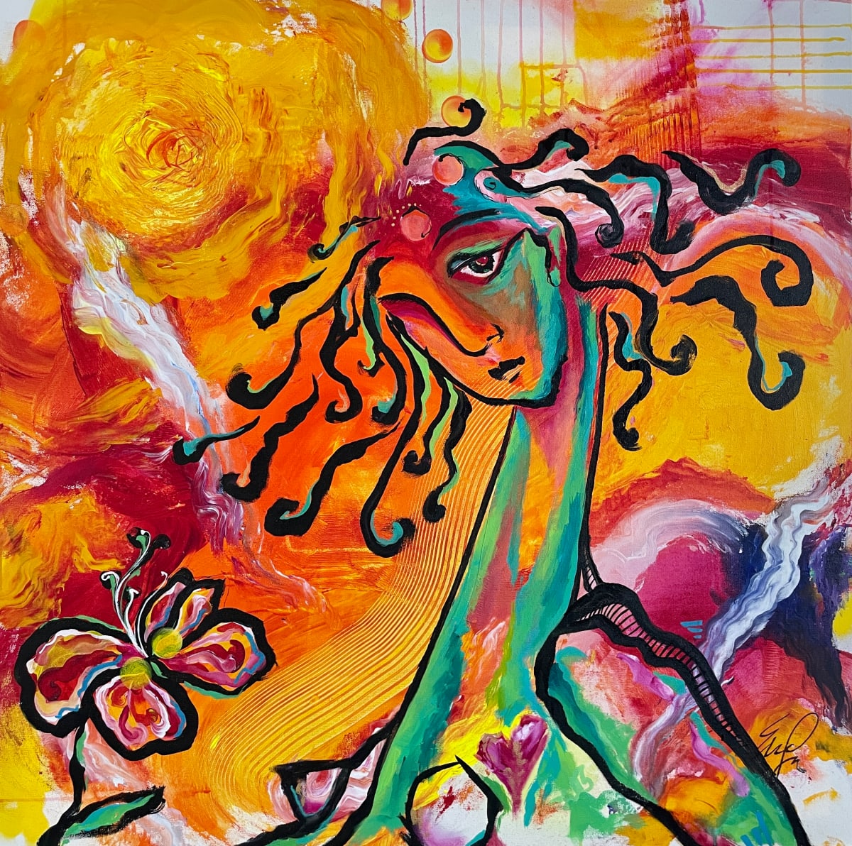 Madonna & Flower by Evelyn Dufner, Image 1.
