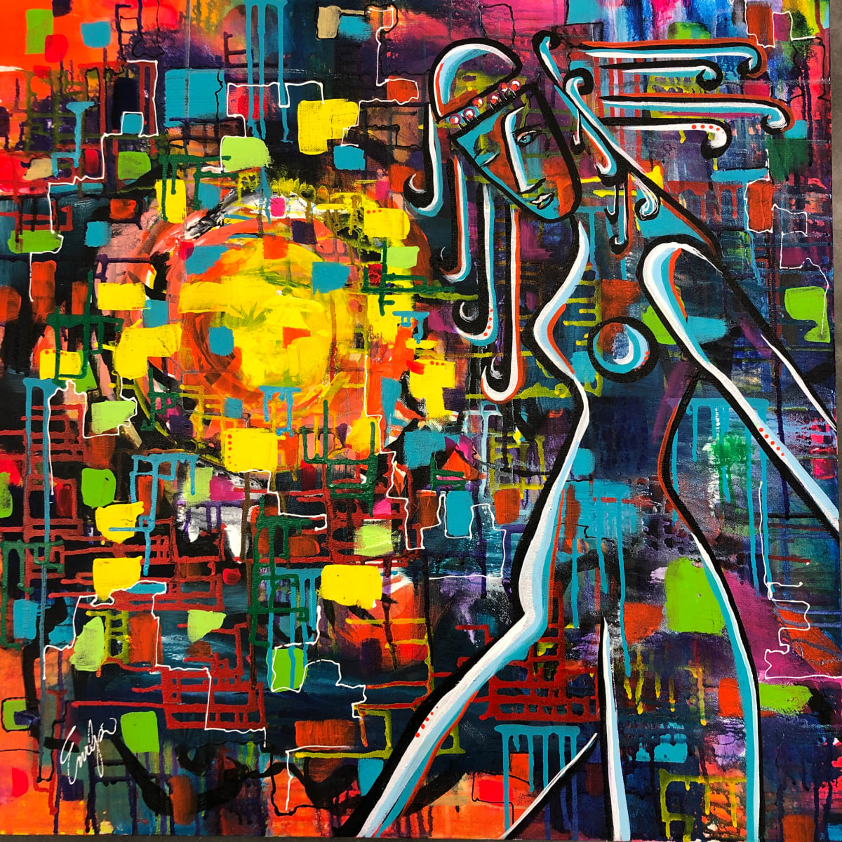 Warm Abstraction (series) by Evelyn Dufner, Image 1.