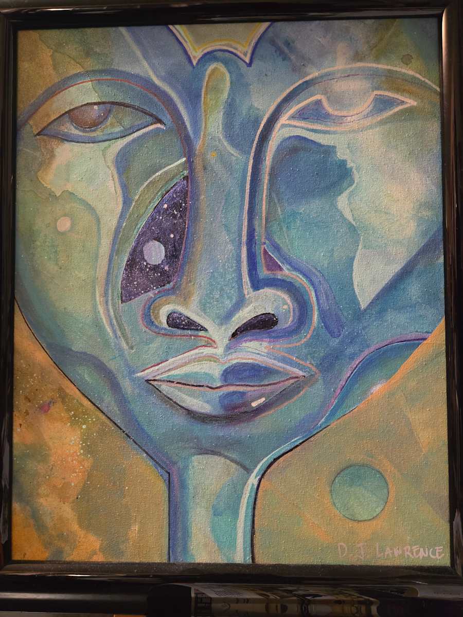 Untitled (Blue Face) by David J Lawrence, Image 2.