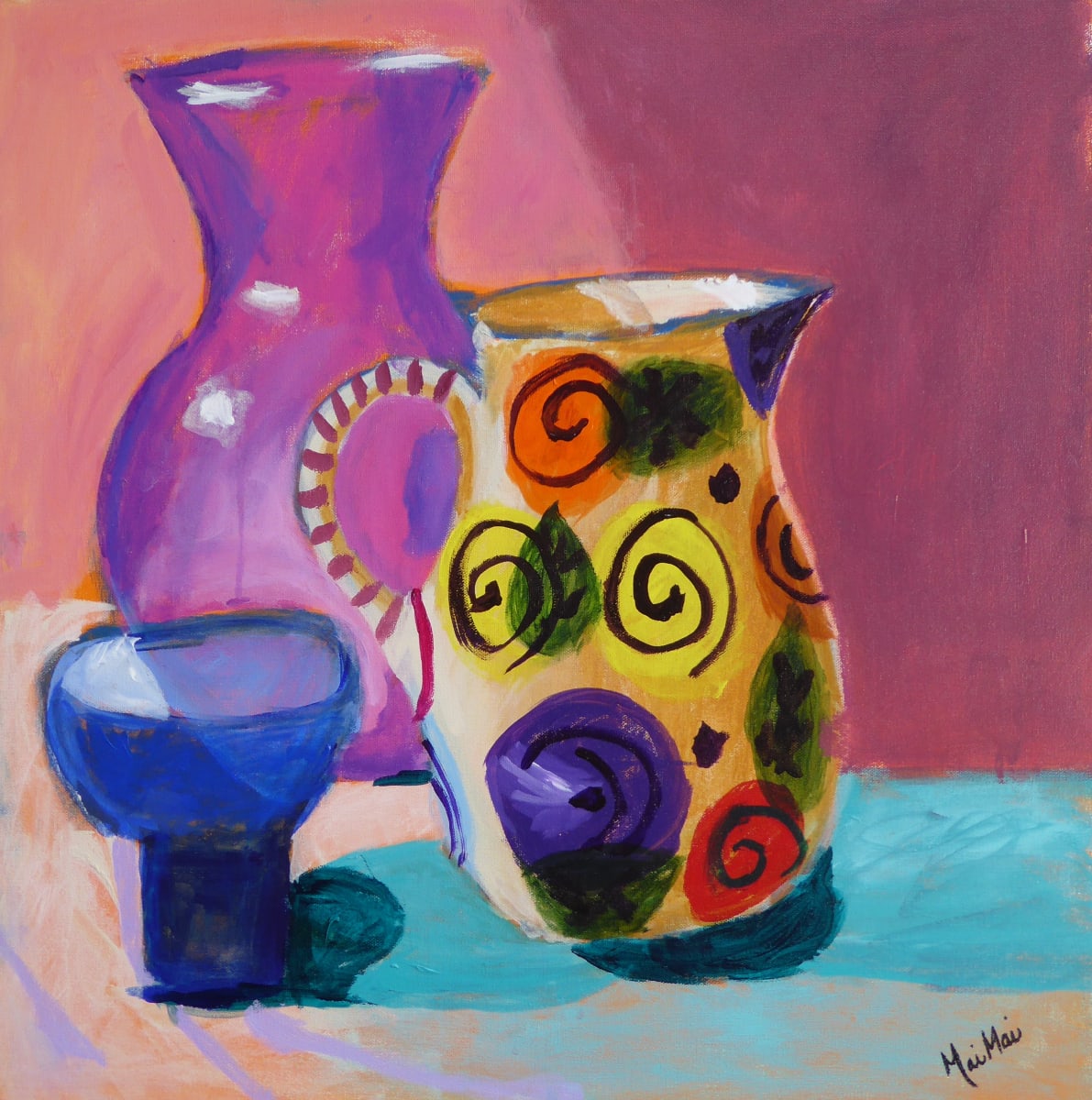 Magenta Vase by Mai Mai Pietrowski 