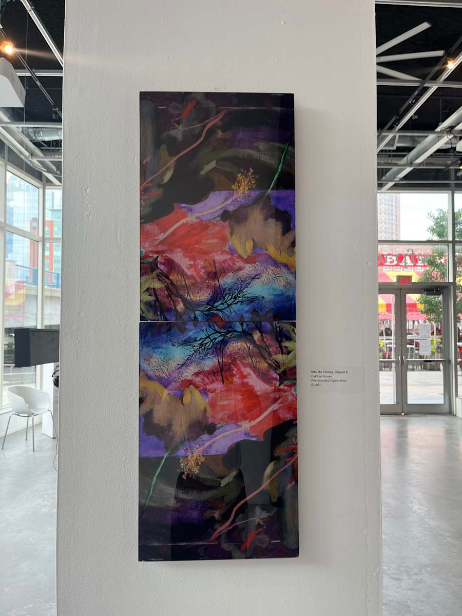 Into The Flames, Diptych 2 by C.W.Lee Graves 