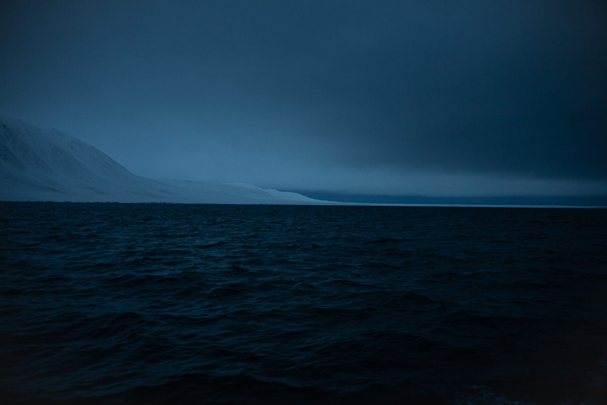 Leaving Monacobreen for a Long Sail to Ny Ålesund 3 by W. Benjamin Bray 