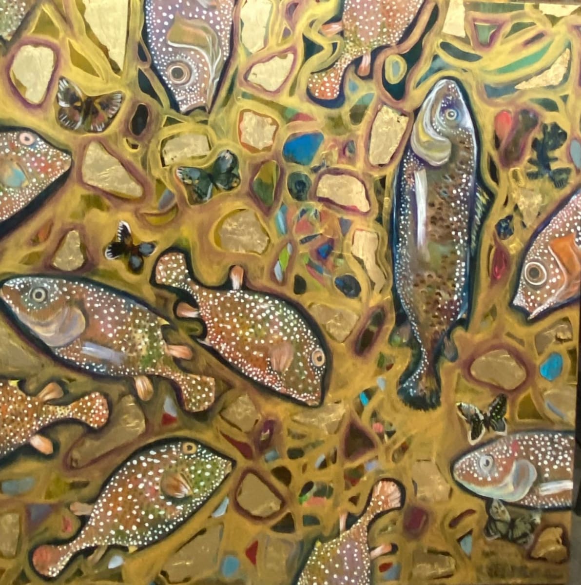 La Pecera Klimt 2 by Tanya Talamante 