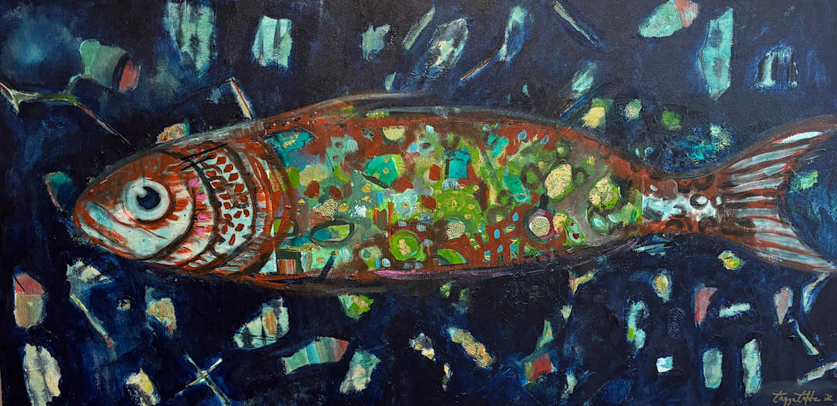 El Blue Fish Confetti by Tanya Talamante 