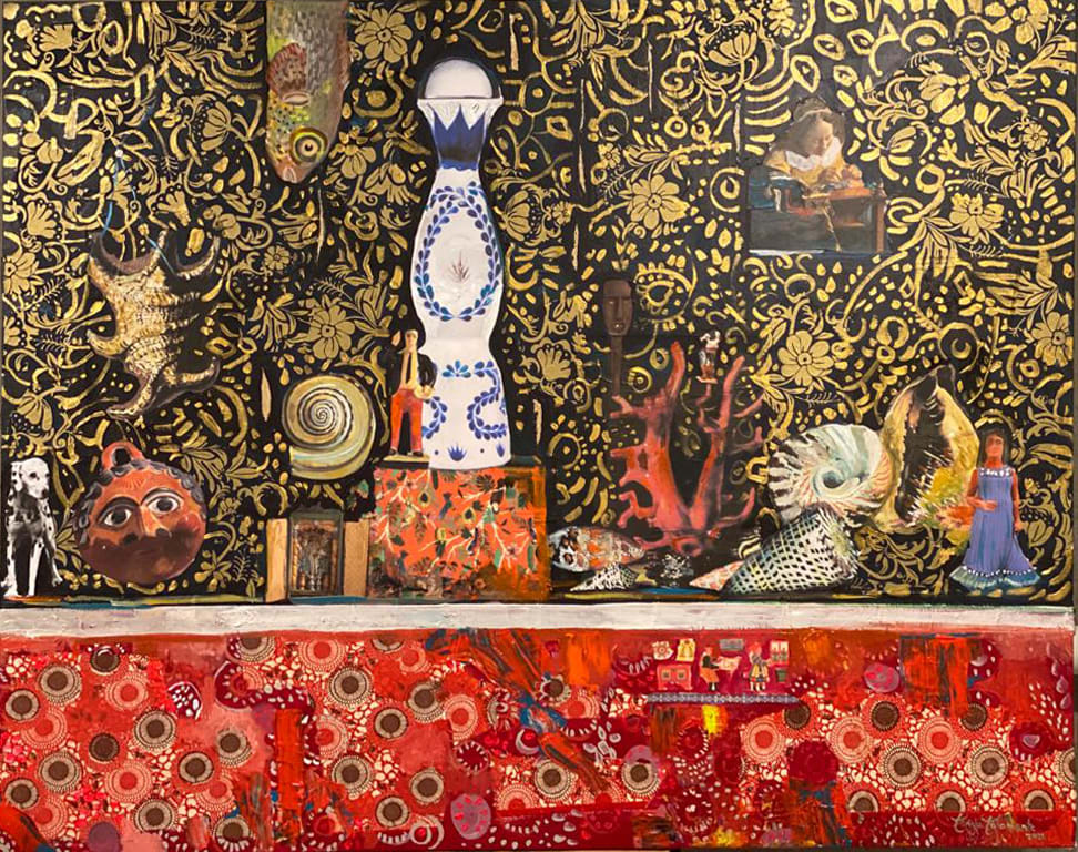 Bodegon Tequilas y Conchas by Tanya Talamante 