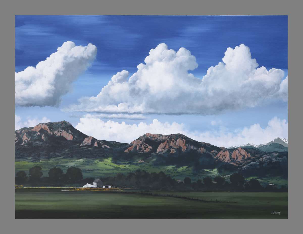 "West of Cherryvale" - Giclee on canvas / framed by Dave Kennedy - KENNEDY STUDIO ART 