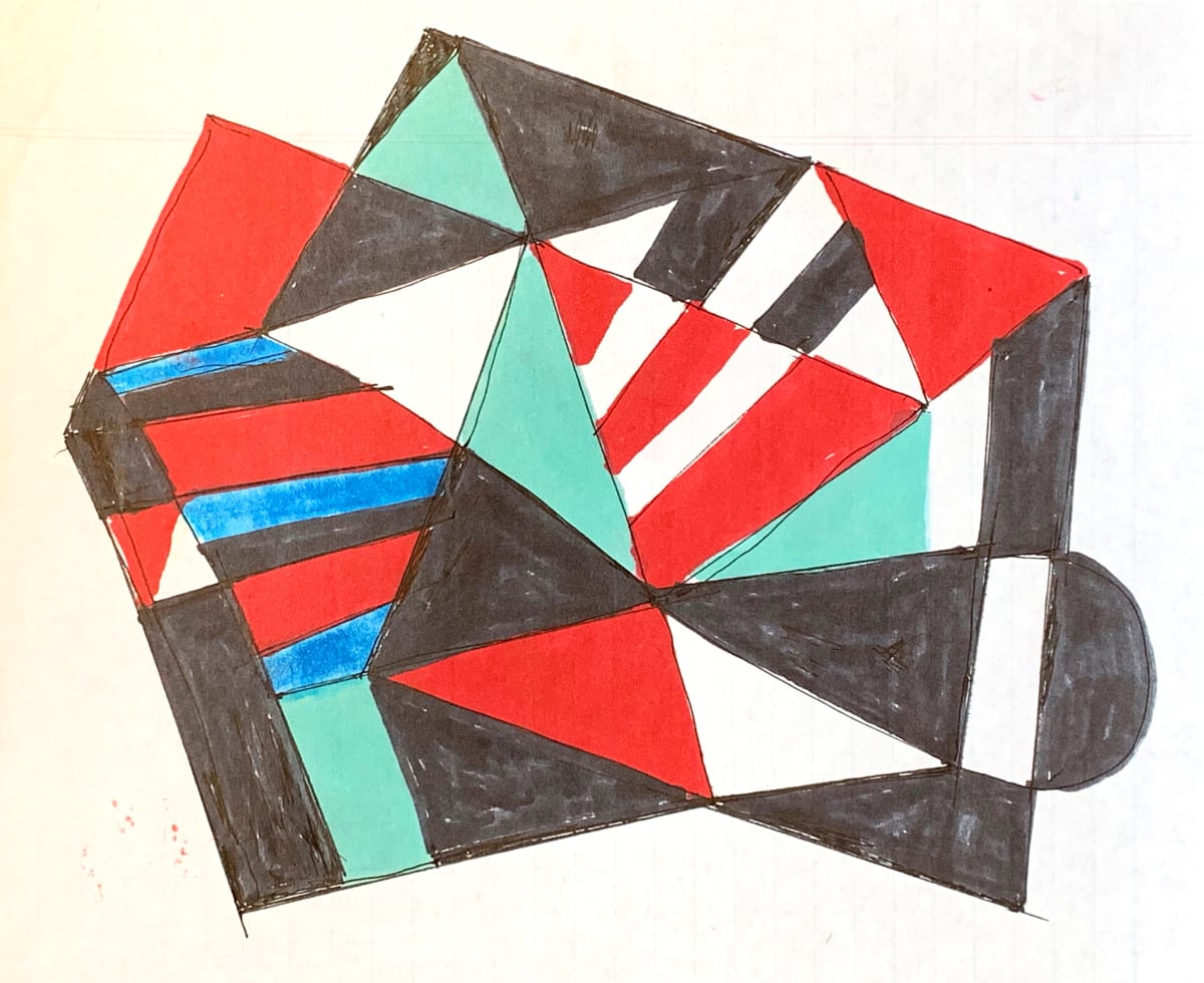 Striped Construction by Morris Nathanson, Image 1.