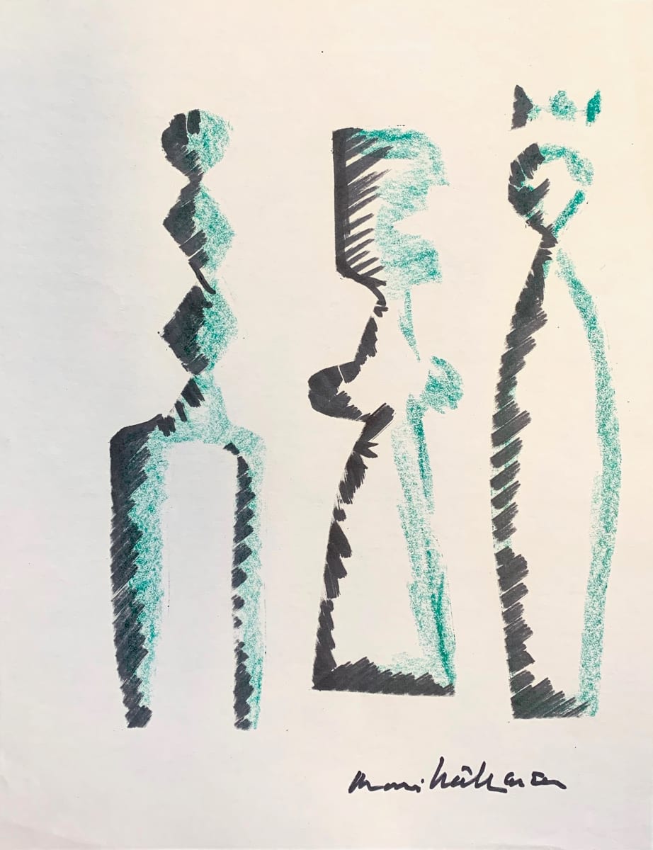 Three Figures by Morris Nathanson, Image 1.