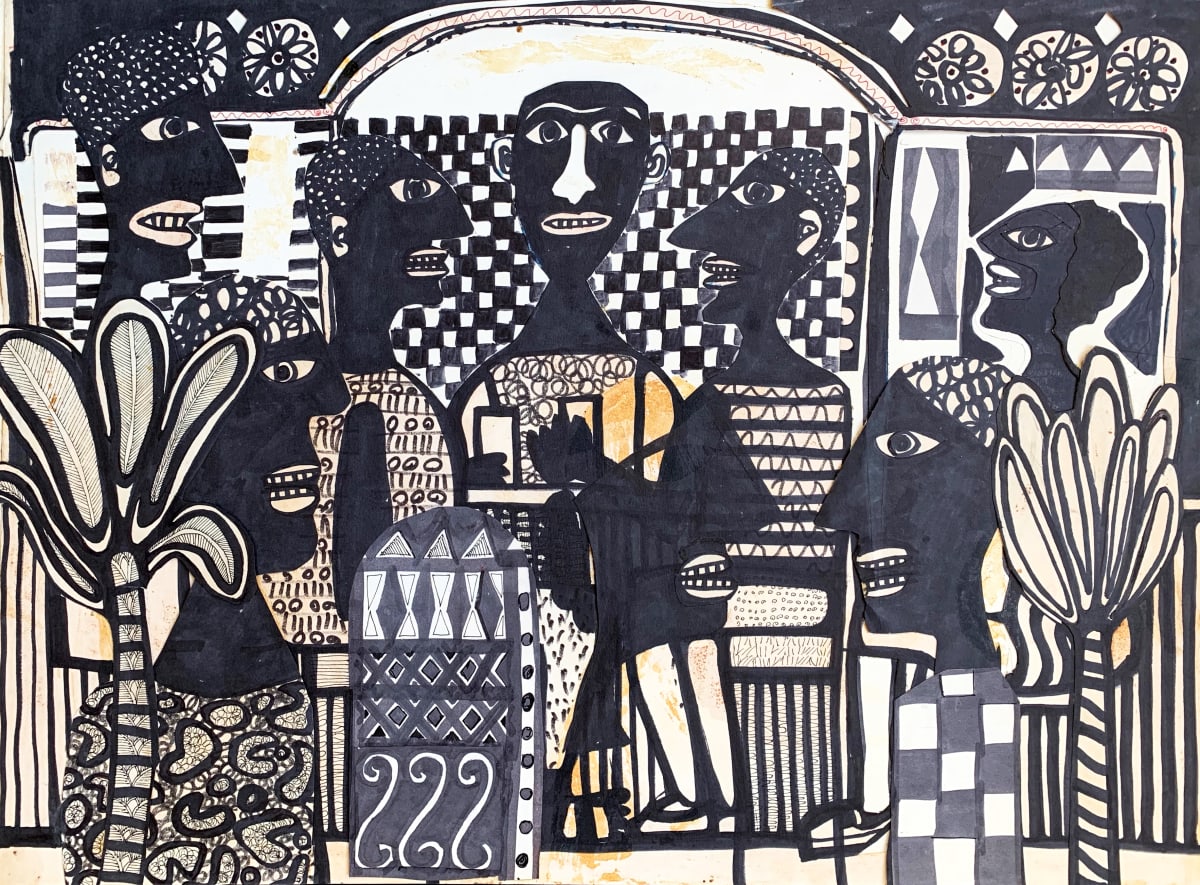 Caribe Collage by Morris Nathanson 