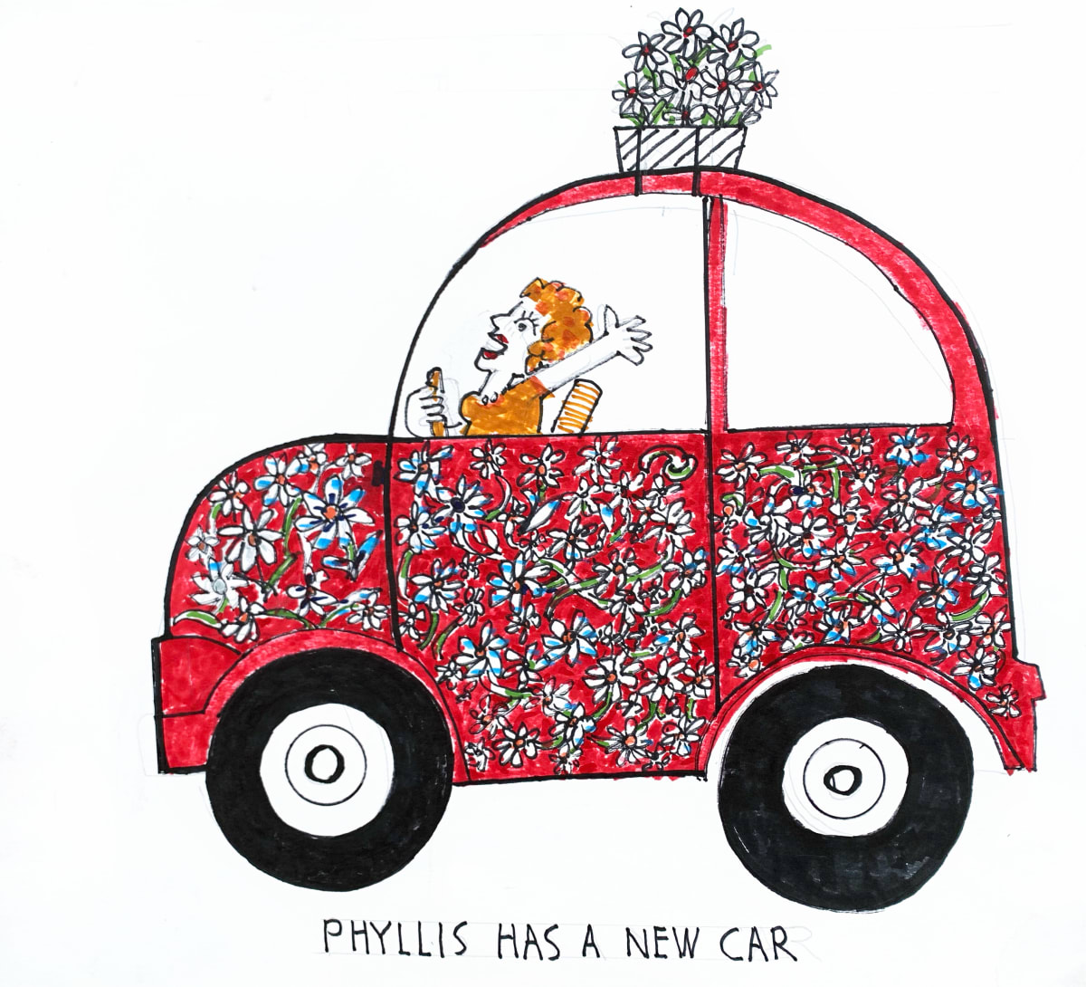 Phyllis Has a New Car 