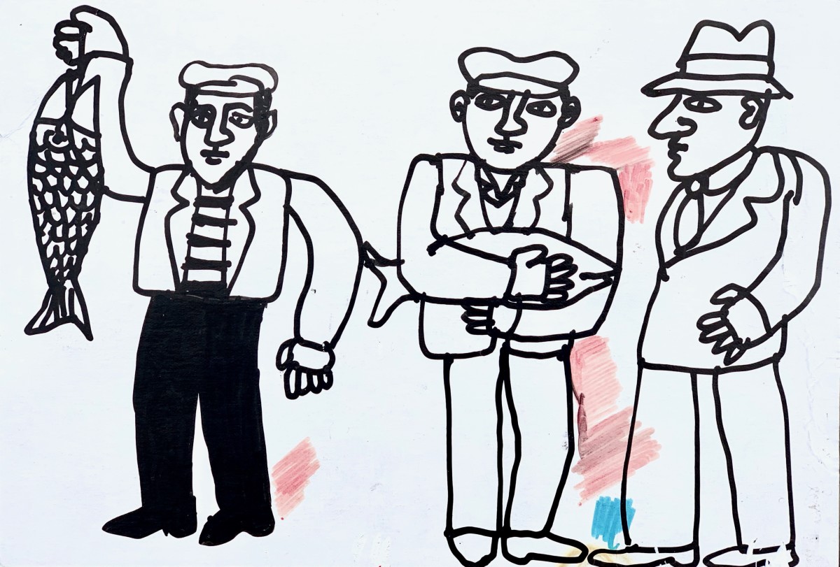 Fish Mongers by Morris Nathanson 