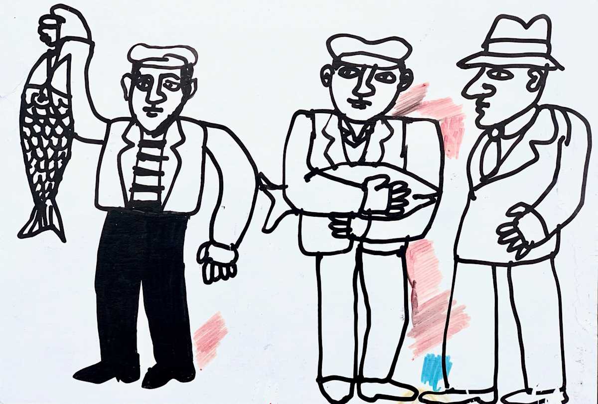 Fish Mongers by Morris Nathanson, Image 1.
