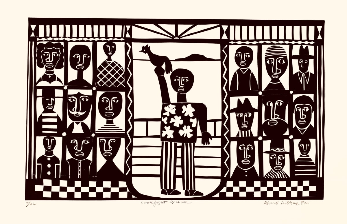 Cockfight Winner by Morris Nathanson 