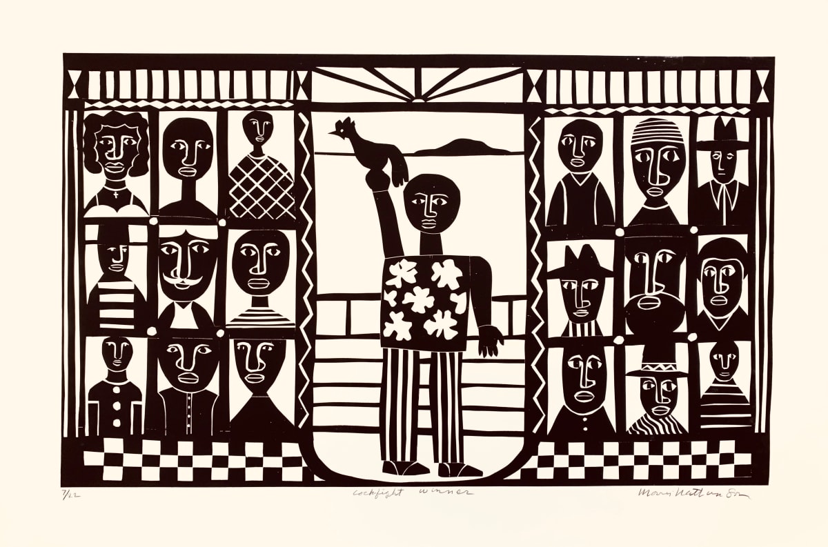 Cockfight Winner by Morris Nathanson 